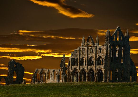Evening at Whitby Abbey