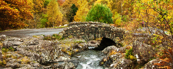 Ashness Bridge in Autumn